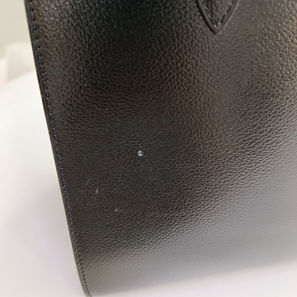 Calfskin Top Handle Bag Black