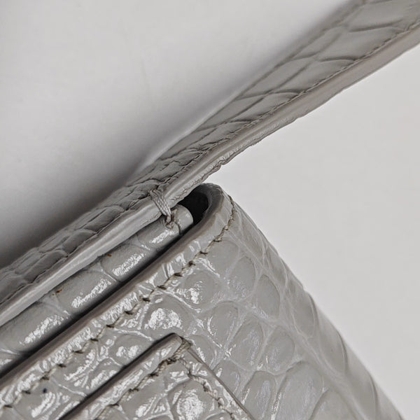 Calfskin Shoulder Bag Gray