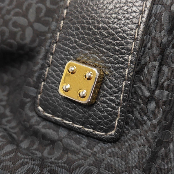 Monogram Canvas Shoulder Bag Black
