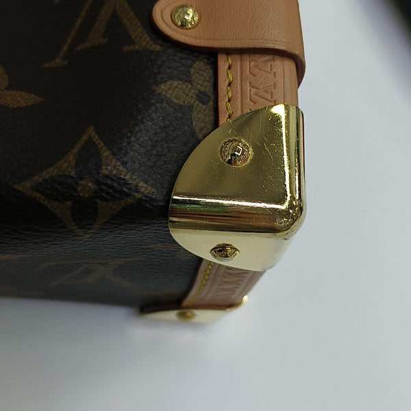 SIDE TRUNK MM Monogram Coated Canvas Brown