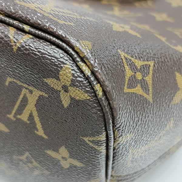 NEVERFULL MM Monogram Coated Canvas Brown