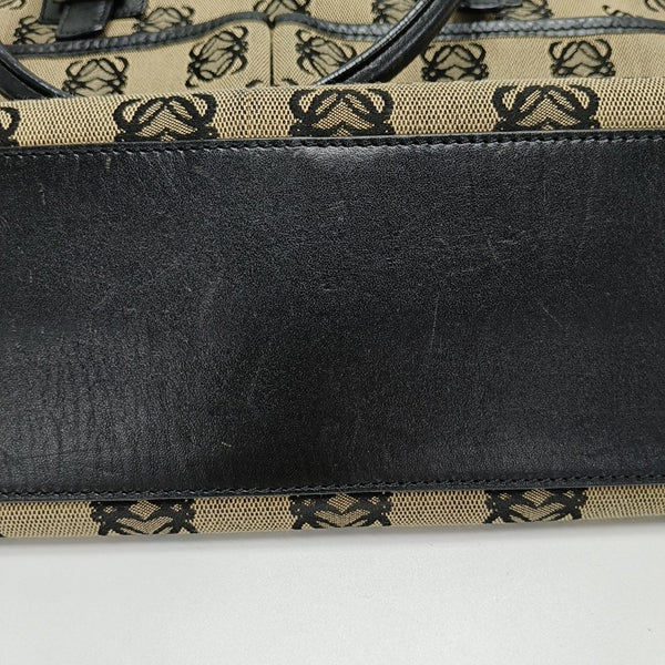 Monogram Canvas Tote Bag Beige