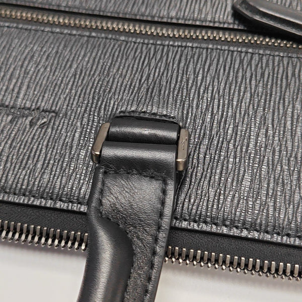 Calfskin Top Handle Bag Black
