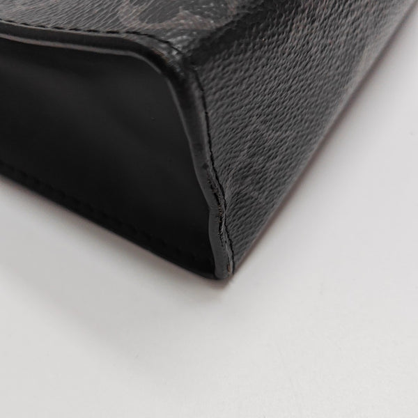 Pochette Voyag MM Monogram Coated Canvas Black