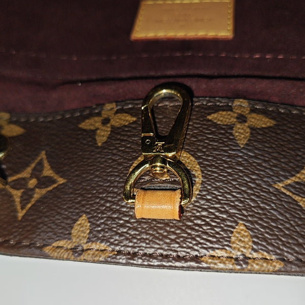 MONTAIGNE BB Monogram Coated Canvas Brown