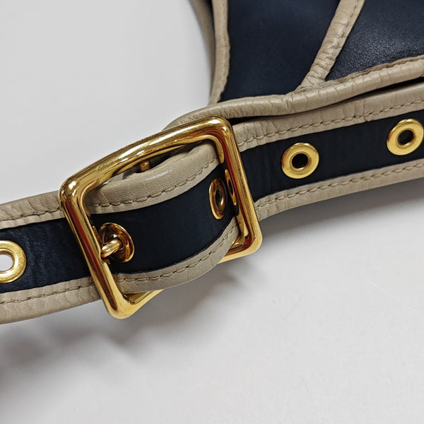 Calfskin Shoulder Bag Blue