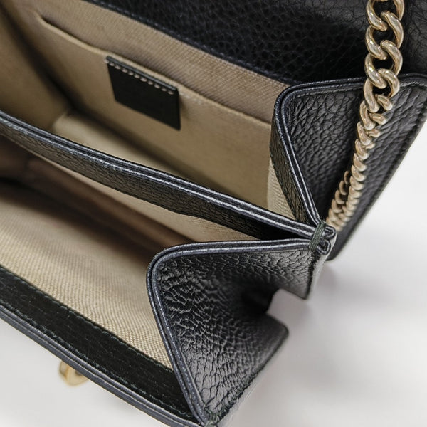 Interlocking G Small Calfskin Black