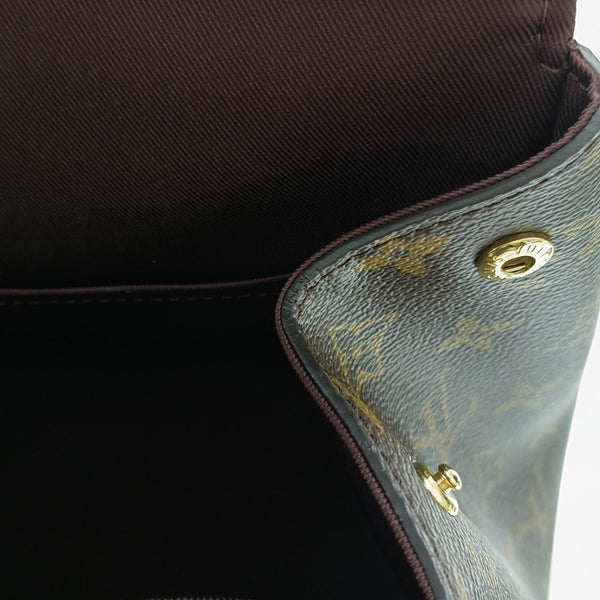 CLUNY BB Monogram Coated Canvas Brown