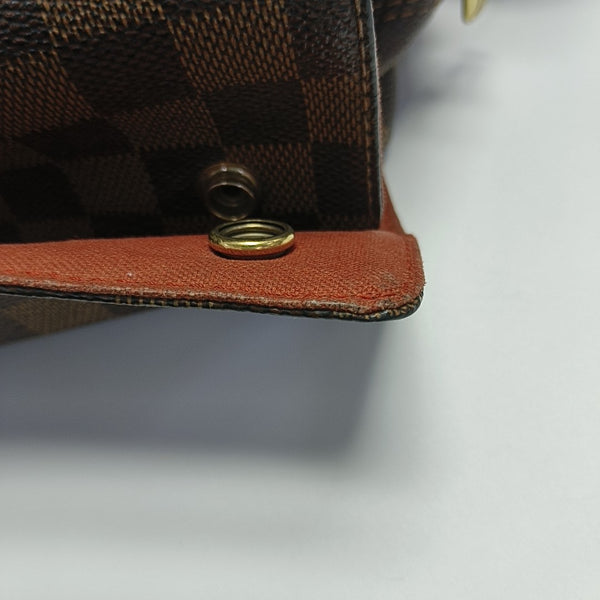DISTRICT MM Damier Ebene Coated Canvas Brown