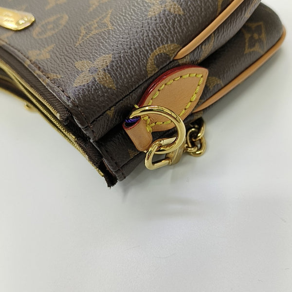 LIV POCHETTE Monogram Coated Canvas Brown