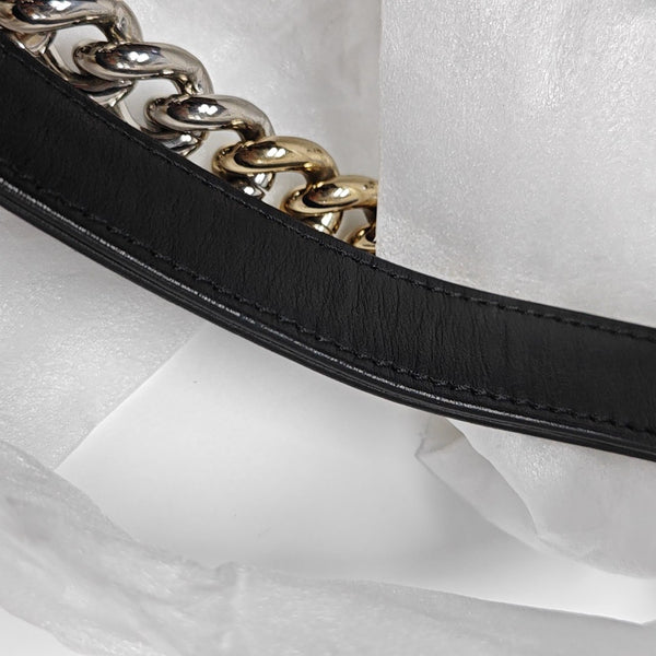 BOY CHANEL Small Chevron Calfskin Black