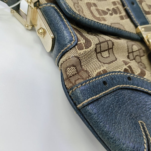 Fabric Shoulder Bag Brown