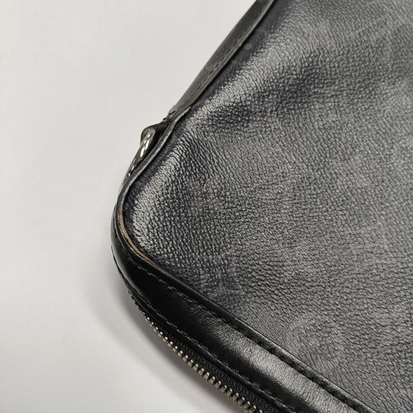 TRIO Monogram Coated Canvas Gray