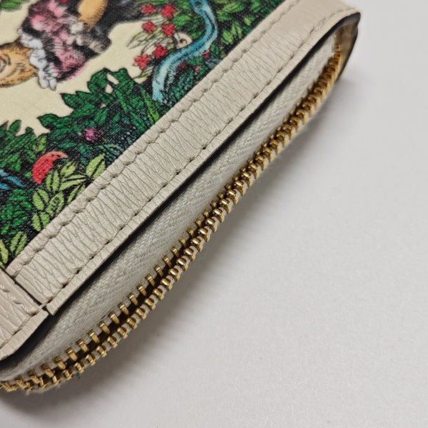 Ophidia Mini Monogram Coated Canvas Beige Wallet