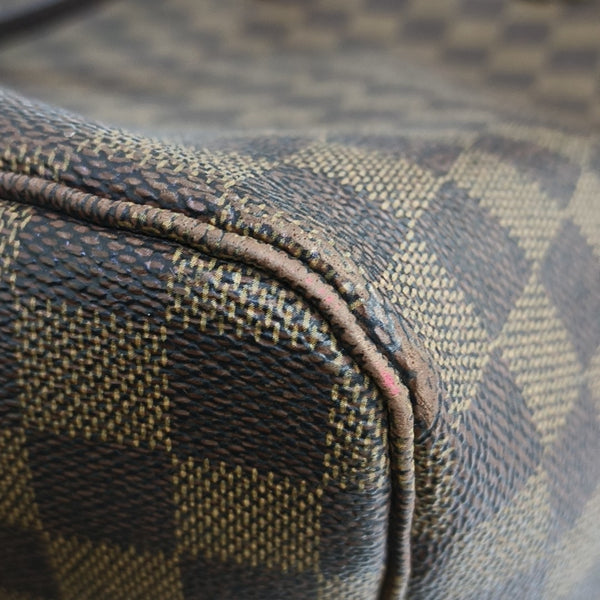 NEVERFULL GM Damier Ebene Coated Canvas Brown