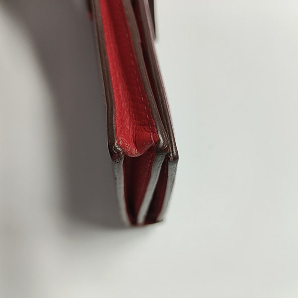 Bearn Medium Epsom Red Wallet