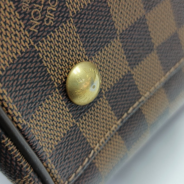 TREVI Damier Ebene Coated Canvas Brown