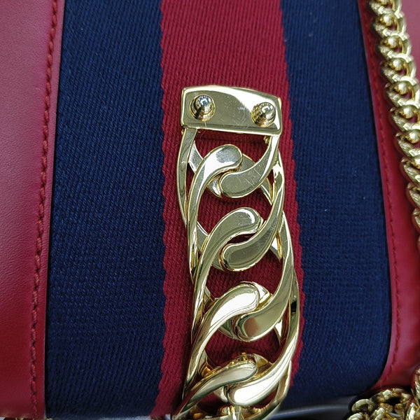 Sylvie Mini Calfskin Red