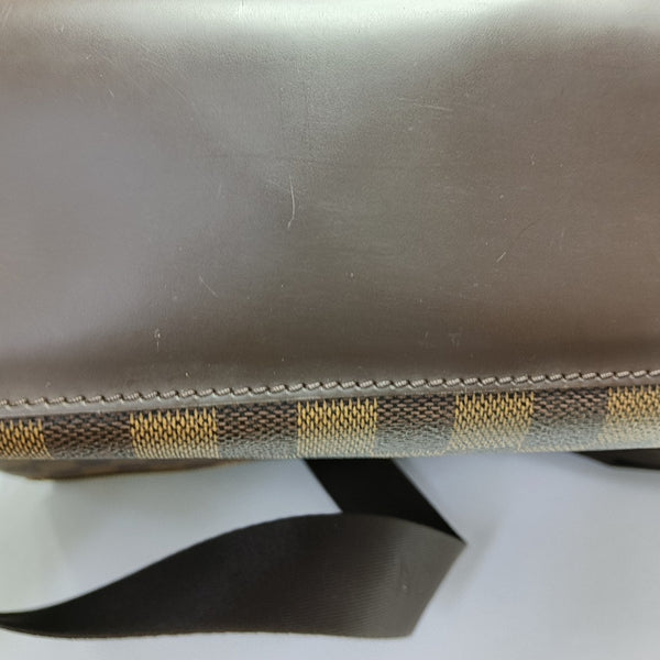 SPENCER Damier Ebene Coated Canvas Brown