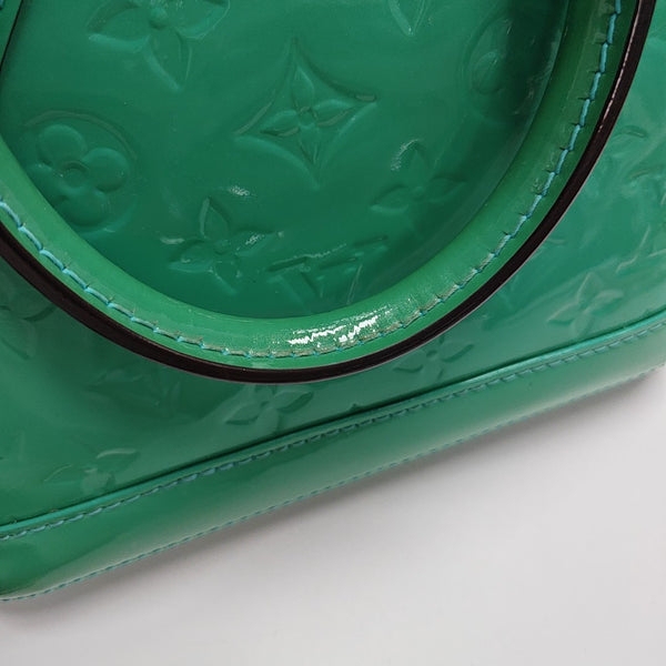 ALMA BB Monogram Patent Leather Green