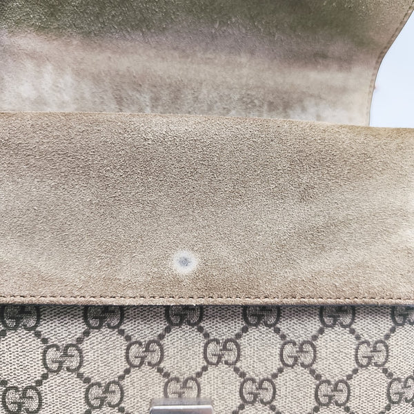 Dionysus Mini Monogram Coated Canvas Beige