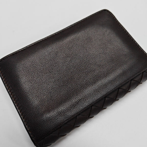 Lambskin Card Holder Brown