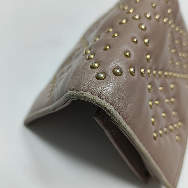 Calfskin Card Holder Pink