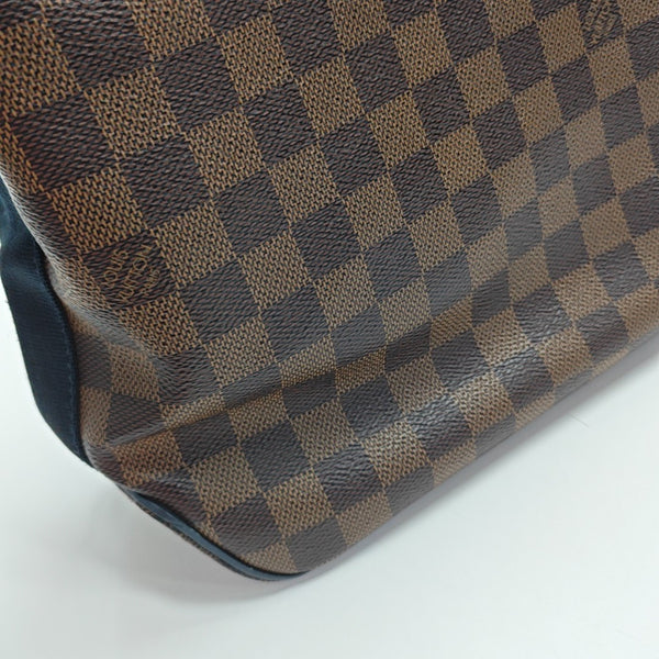 Damier Ebene Coated Canvas Tote Bag Brown