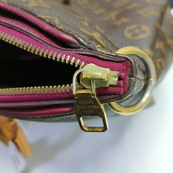 PALLAS Monogram Coated Canvas Brown