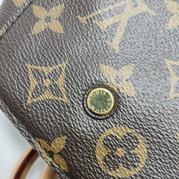 MONTAIGNE BB Monogram Coated Canvas Brown