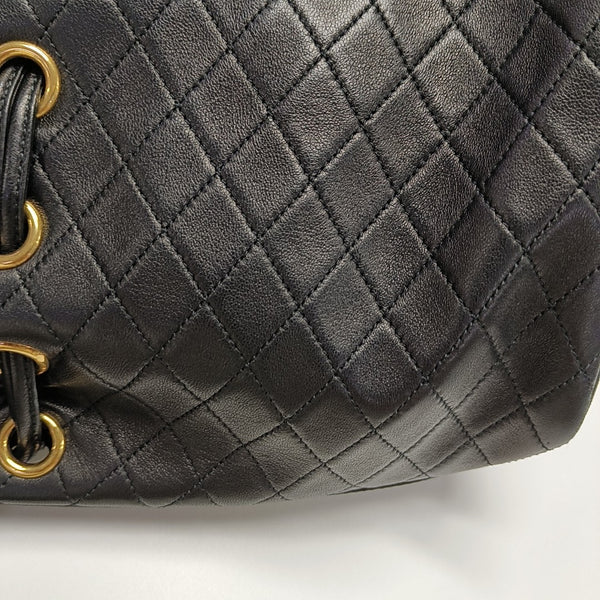 CASSANDRE Quilted Lambskin Black