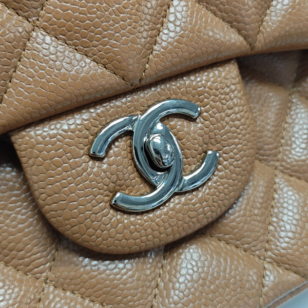 CLASSIC FLAP Jumbo Quilted Grained Calfskin Yellow