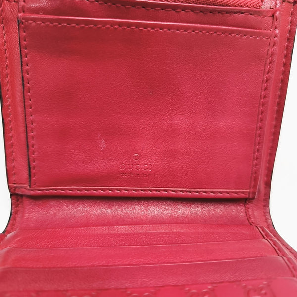 Monogram Calfskin Wallet Red