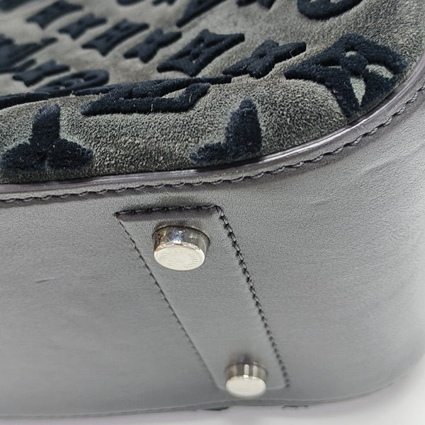 DEAUVILLE Monogram Suede Gray