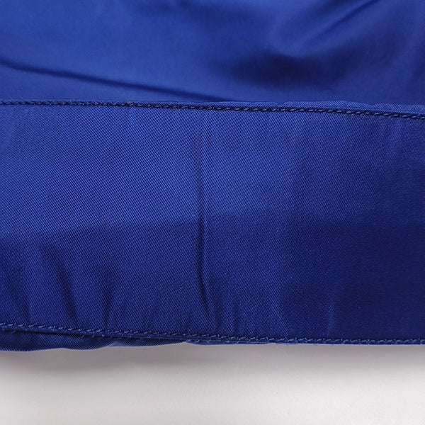 Nylon Top Handle Bag Blue