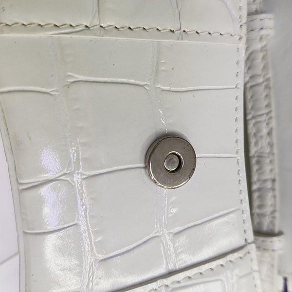Hourglass Mini Calfskin White
