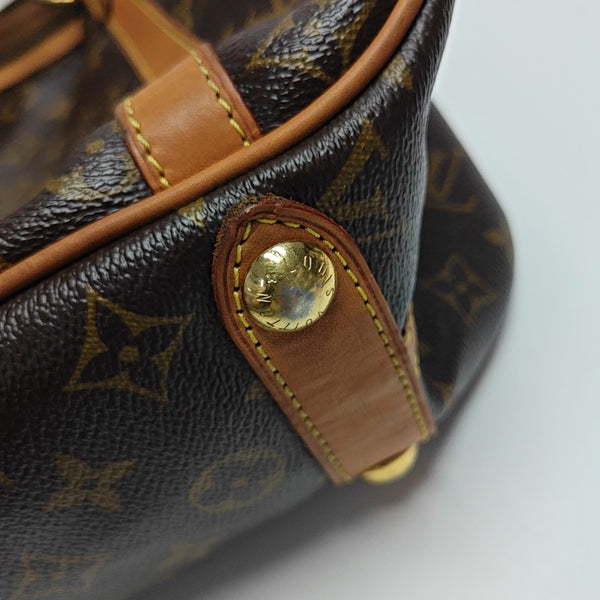 STRESA Monogram Coated Canvas Brown