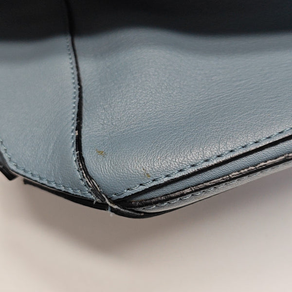 Puzzle Medium Calfskin Blue