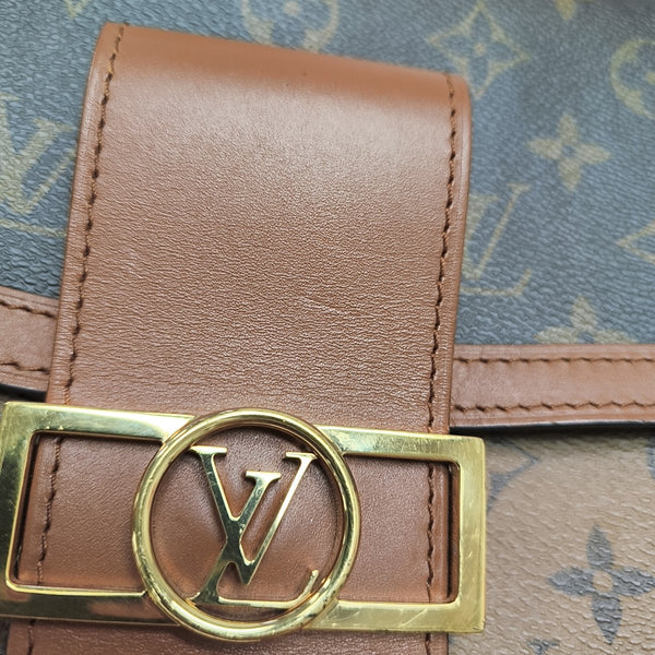 DAUPHINE MM Monogram Coated Canvas Brown