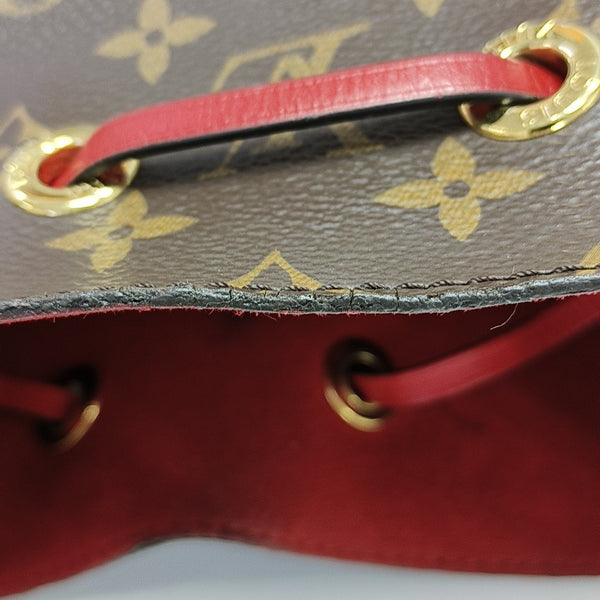 NÉONOÉ MM Monogram Coated Canvas Brown