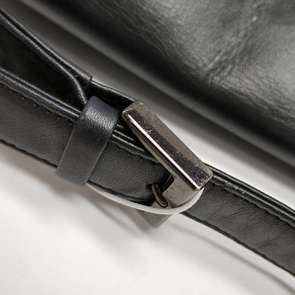 Calfskin Shoulder Bag Black