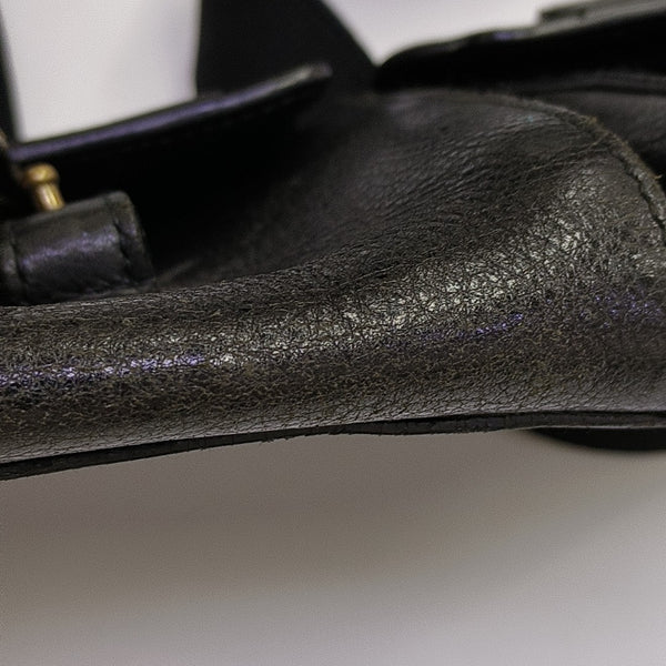 Calfskin Shoulder Bag Black