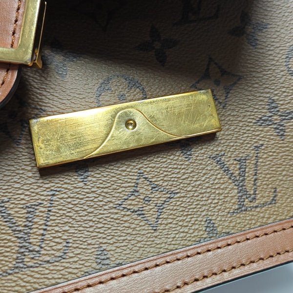DAUPHINE MM Monogram Coated Canvas Brown