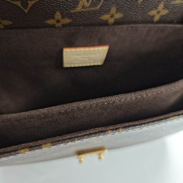 MÉTIS MM Monogram Coated Canvas Brown