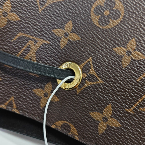 NÉONOÉ MM Monogram Coated Canvas Brown