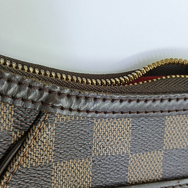 GALLIERA Damier Ebene Coated Canvas Brown