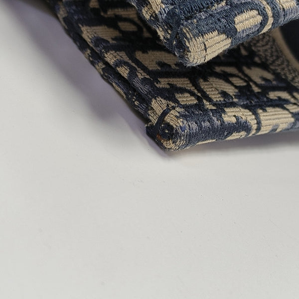 Book Tote Medium Oblique Canvas Blue