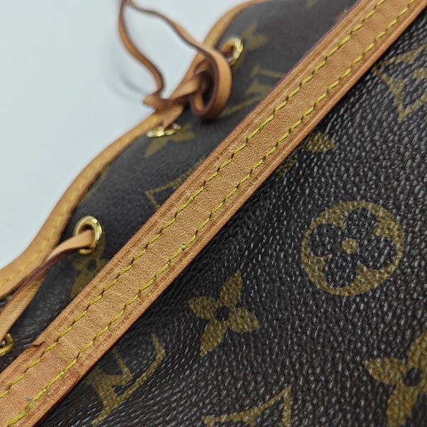 NÉONOÉ Nano Monogram Coated Canvas Brown