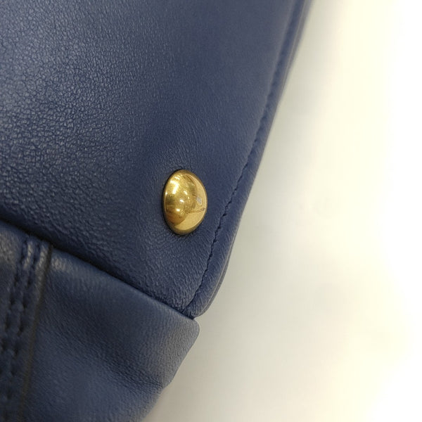 Calfskin Tote Bag Blue