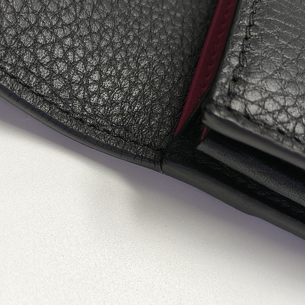 CAPUCINES Mini Monogram Calfskin Black Wallet